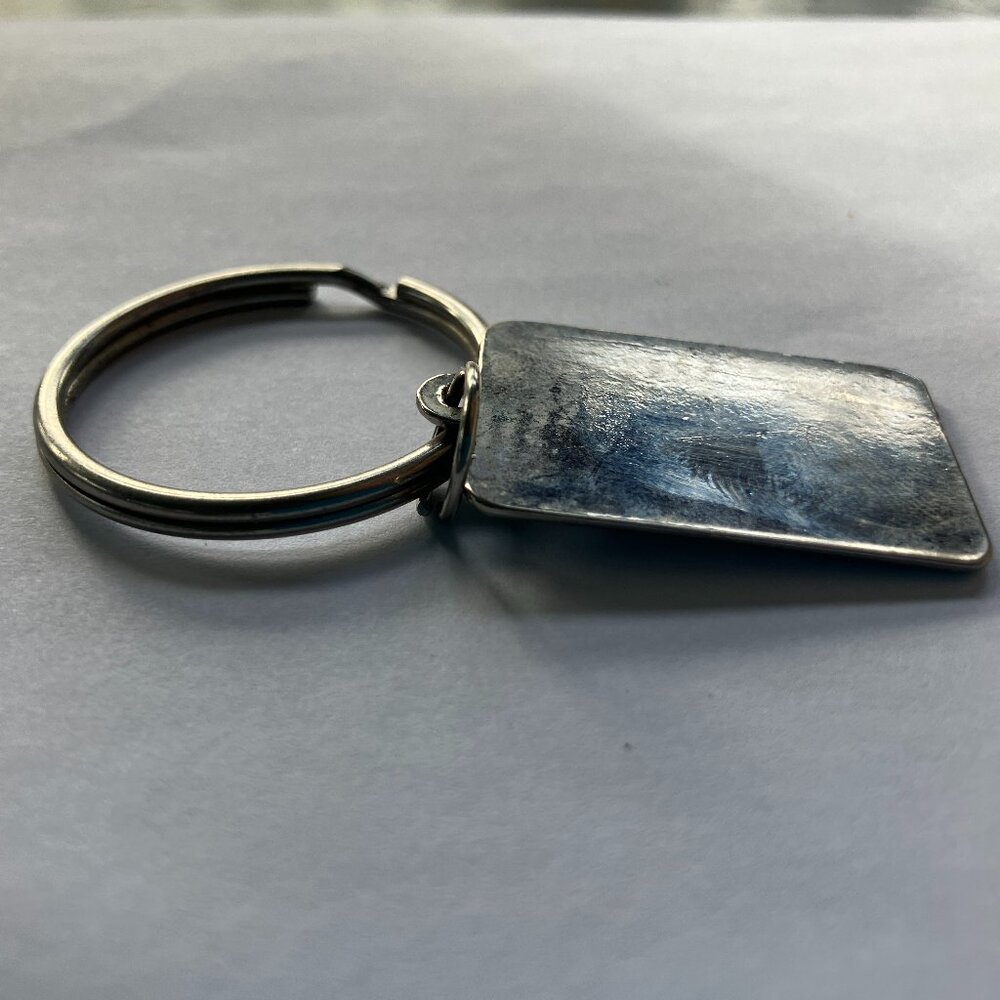 SYDNEY Charm Silver Tone 1.5" Pendant  Keychain Jewelry Line Drawing - Picture 2 of 9